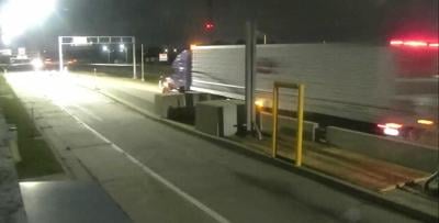 Wrong way semi